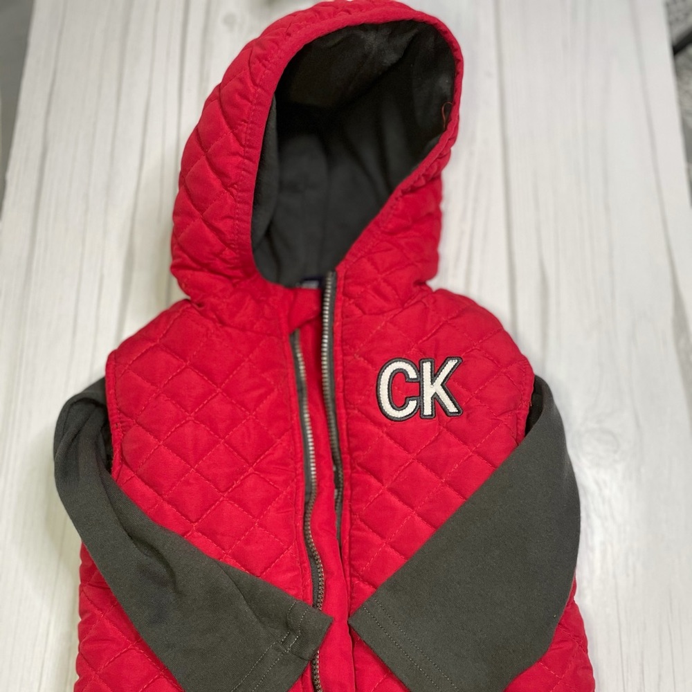 Calvin Klein Jeans jacket + under long sleeve